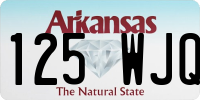 AR license plate 125WJQ