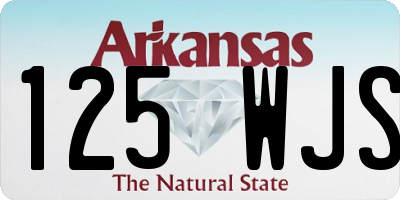 AR license plate 125WJS