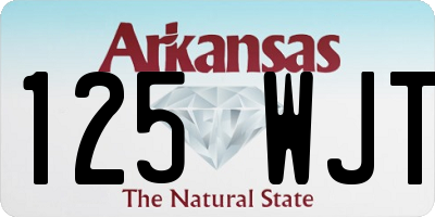 AR license plate 125WJT