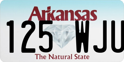 AR license plate 125WJU