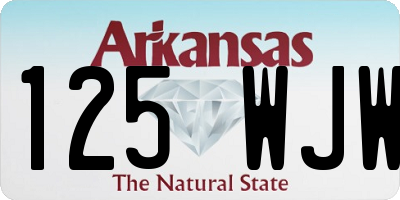 AR license plate 125WJW