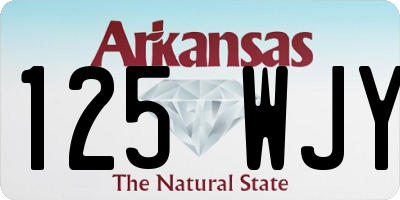 AR license plate 125WJY