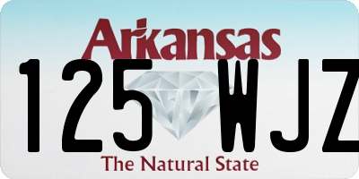 AR license plate 125WJZ