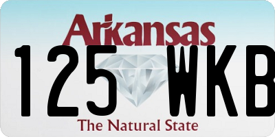 AR license plate 125WKB