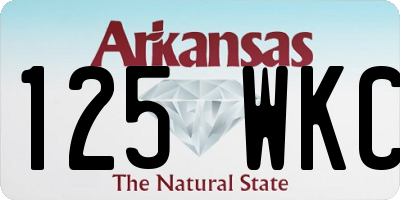 AR license plate 125WKC