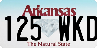 AR license plate 125WKD