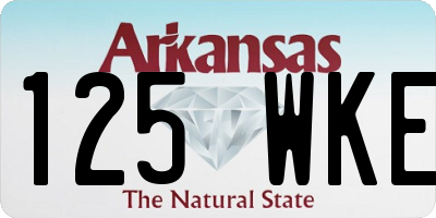 AR license plate 125WKE