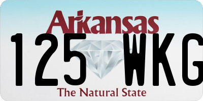 AR license plate 125WKG