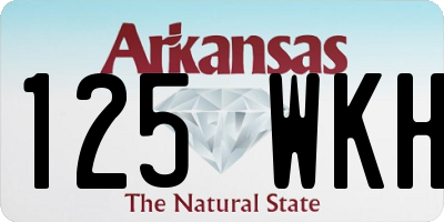 AR license plate 125WKH