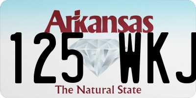 AR license plate 125WKJ