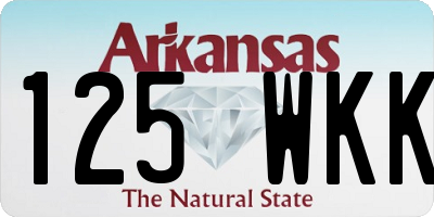 AR license plate 125WKK