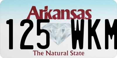 AR license plate 125WKM