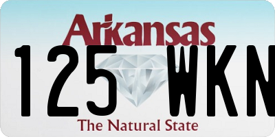 AR license plate 125WKN