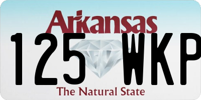 AR license plate 125WKP