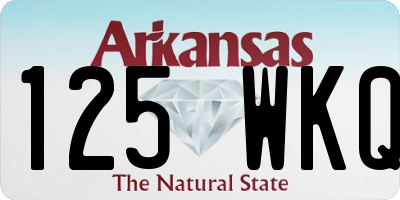 AR license plate 125WKQ
