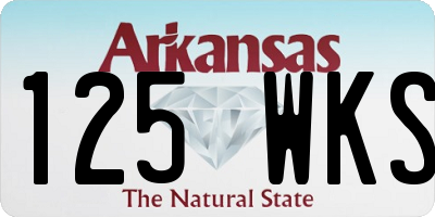 AR license plate 125WKS