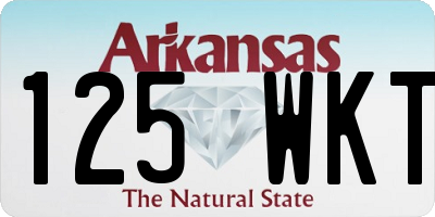 AR license plate 125WKT