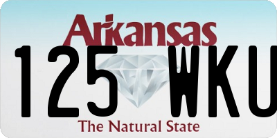 AR license plate 125WKU