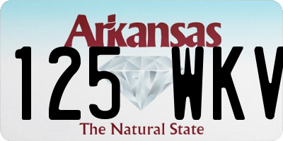 AR license plate 125WKV