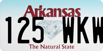 AR license plate 125WKW