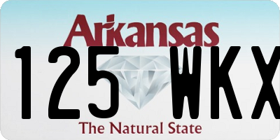 AR license plate 125WKX