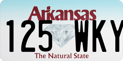 AR license plate 125WKY