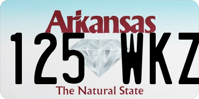 AR license plate 125WKZ