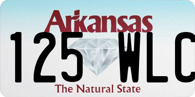 AR license plate 125WLC