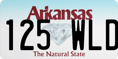 AR license plate 125WLD