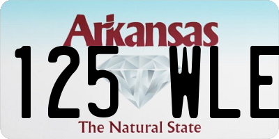 AR license plate 125WLE