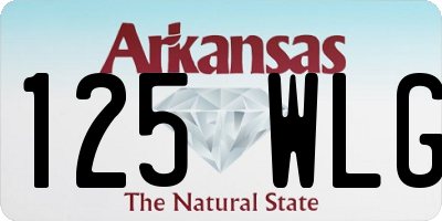 AR license plate 125WLG