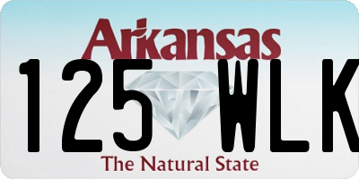 AR license plate 125WLK