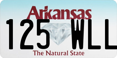AR license plate 125WLL