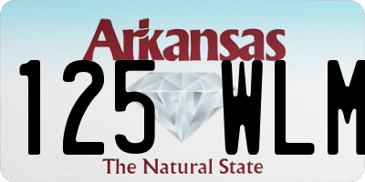AR license plate 125WLM