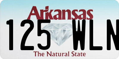 AR license plate 125WLN