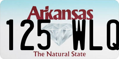 AR license plate 125WLQ