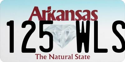 AR license plate 125WLS