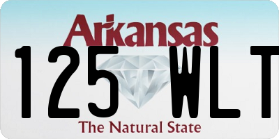 AR license plate 125WLT