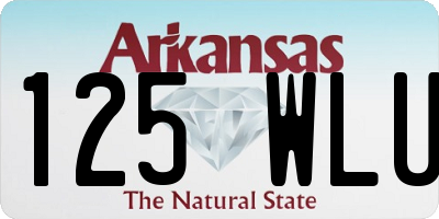 AR license plate 125WLU