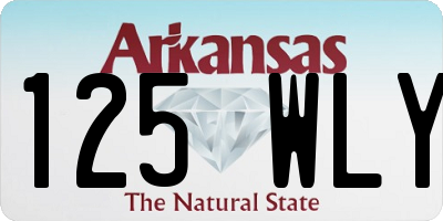 AR license plate 125WLY