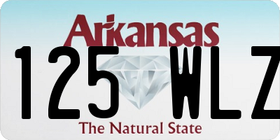 AR license plate 125WLZ