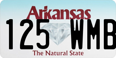 AR license plate 125WMB