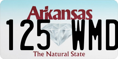 AR license plate 125WMD