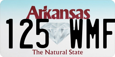 AR license plate 125WMF