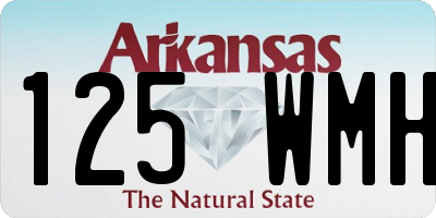 AR license plate 125WMH