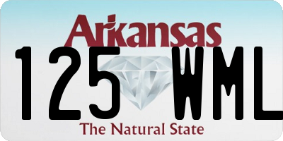 AR license plate 125WML