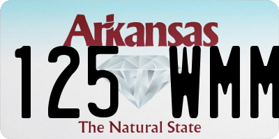 AR license plate 125WMM