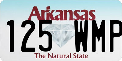 AR license plate 125WMP