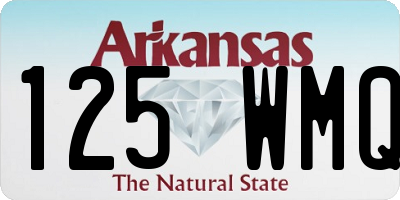 AR license plate 125WMQ