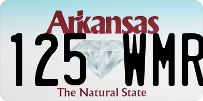 AR license plate 125WMR